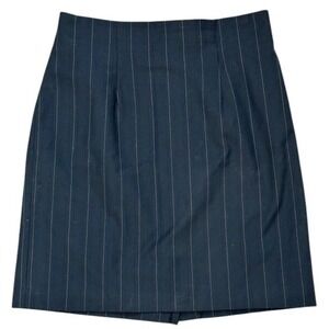 Vintage Jay Jacobs Pinstripe Skirt Women's 9/10 Black Career‎ Business Pencil